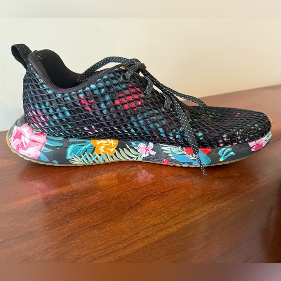NOBULL Floral Mesh Runner Midnight Tropical 🌺 OG Floral Drop | Trainers W10/M8.5 - Picture 4 of 10